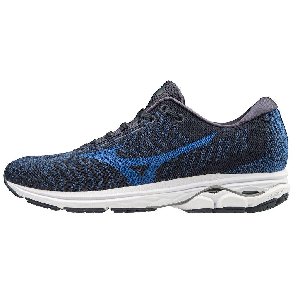 Mizuno Men's Running Shoes Obsidian WAVE RIDER WAVEKNIT3 Shoes - J1GC192928